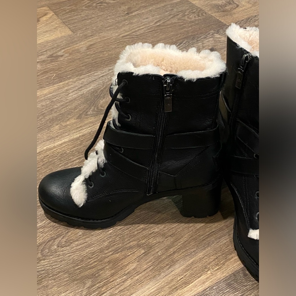 UGG | Ingrid Leather Combat Boots